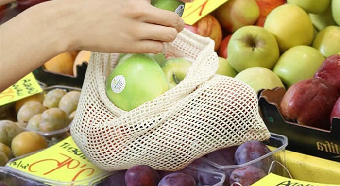 NEWSTYLE 15 Piezas Reutilizable Bolsas de Productos de Malla Lavable para Almacenamiento Fruta Verduras Juguetes y Transpirable 3 Diversos Tamaños 